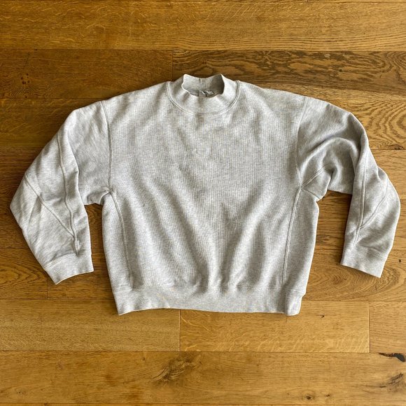 Uniqlo U grey melange mockneck sweatshirt - Picture 1 of 5